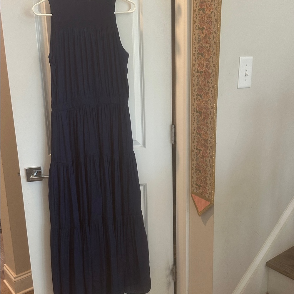 Banana Republic Navy Sleeveless Tiered Maxi Dress - Picture 7 of 7
